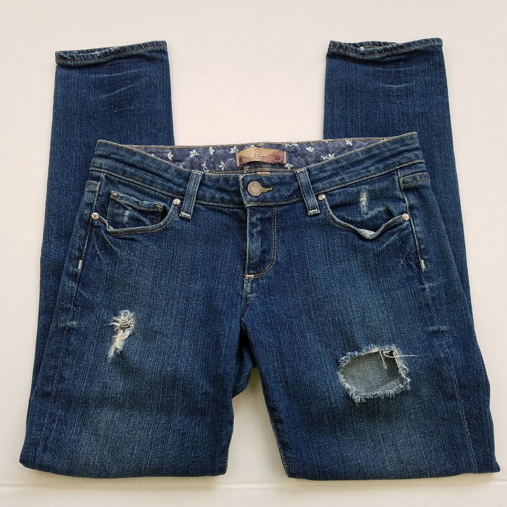 Paige Roxbury Cropped Skinny Jeans